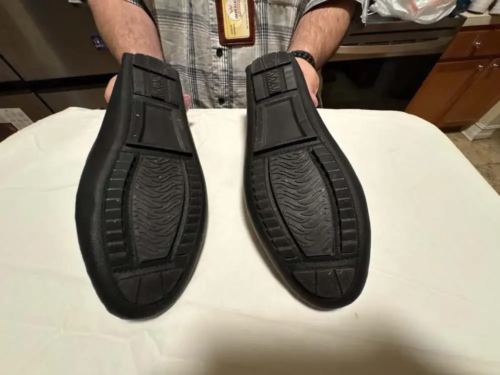 Tahari Jester Men's Black Bit Loafer Driving Shoes